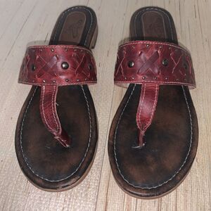 Freebird Leather Shay Sandals Red  Womens Size 11 Rare